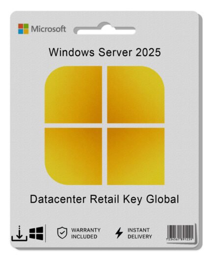 Microsoft Windows Server 2025 Datacenter Retail Key Global